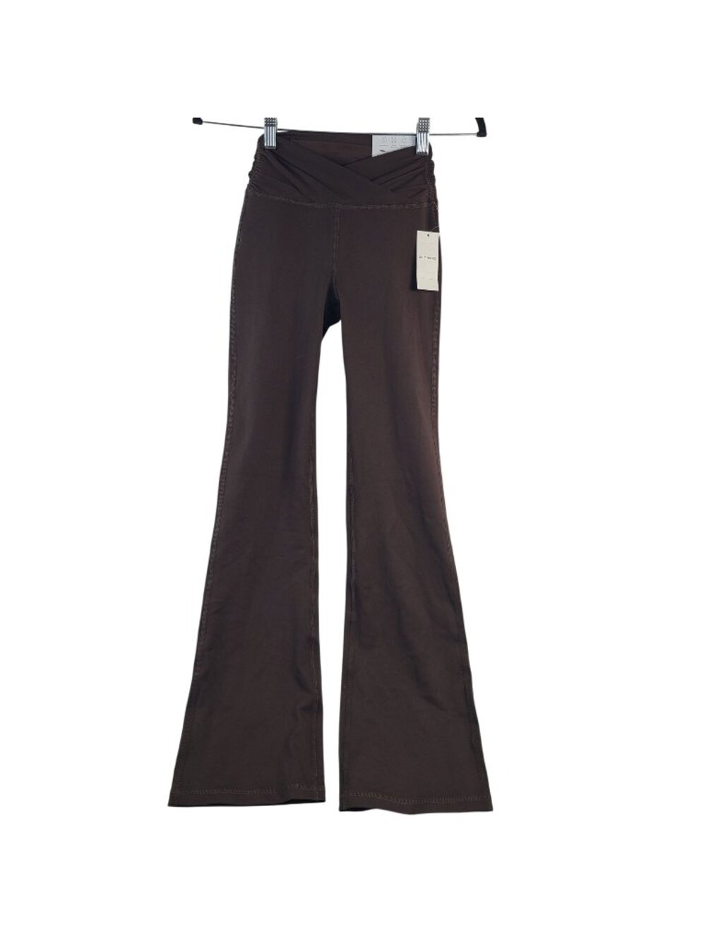 NEW Gilly Hicks Recharge Boot Yoga Pants Sz XS Short Brown Activewear